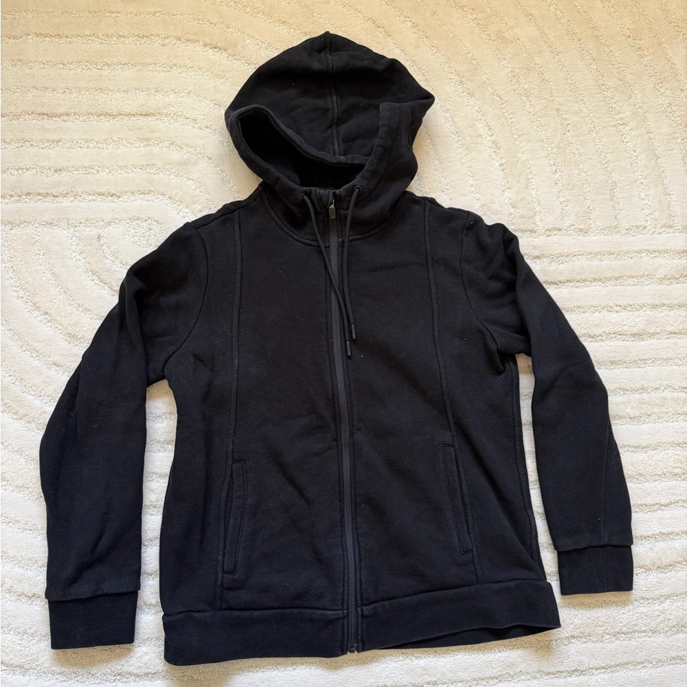 Figs black zip up hoodie medium women’s